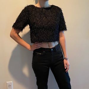 COPY - Gracia Sparkle Fringe Crop top!!!!!!!